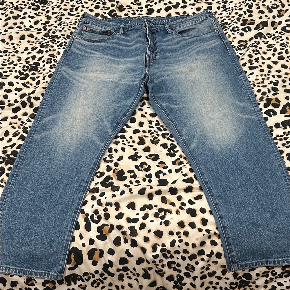 American Eagle Outfitters Men's Blue Relaxed Jeans